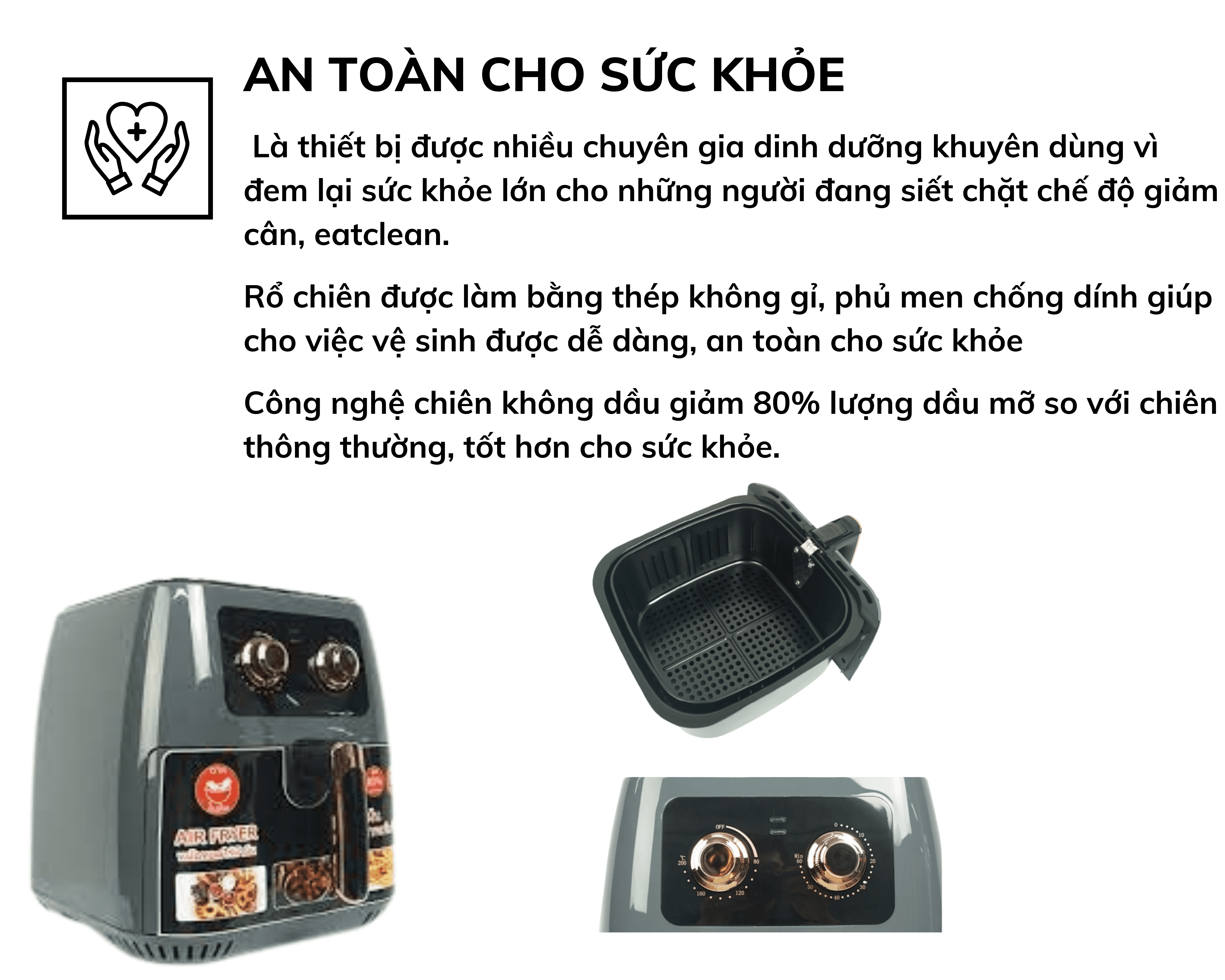 Nồi chiên không dầu 10.2L Sharp mẫu mới nhất KS27122
