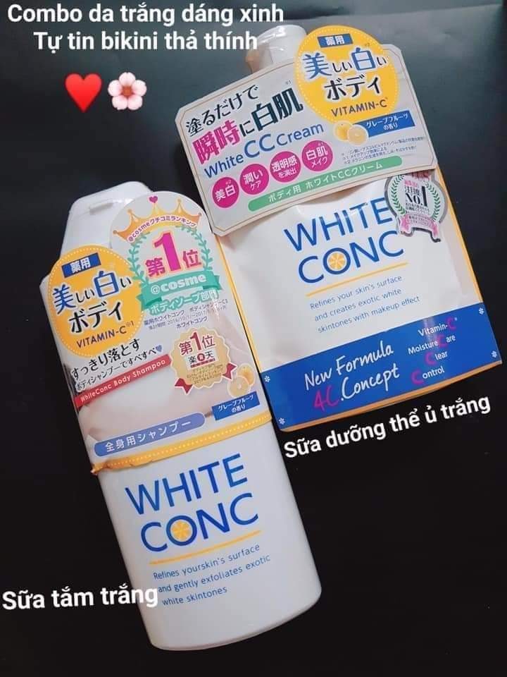 Ủ TRẮNG BODY WHITE CONC NHẬT BẢN