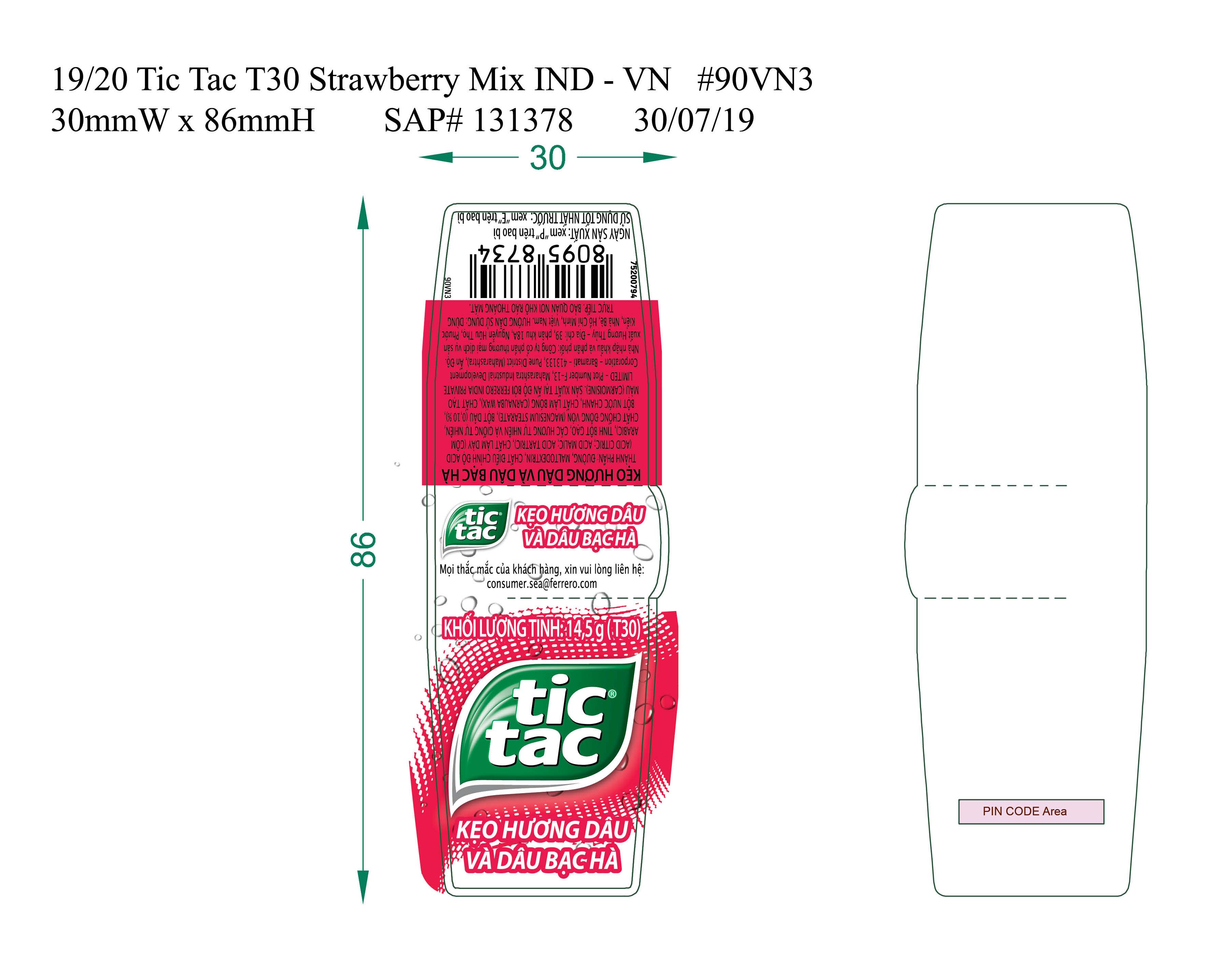 Kẹo Tic Tac Hương Vị Full Flavour 14,5g