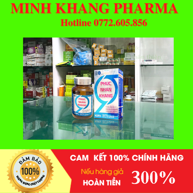 Phúc nhãn khang hỗ trợ bảo vệ mắt hộp 30 viên chính hãng date mới - minh khang pharma 1