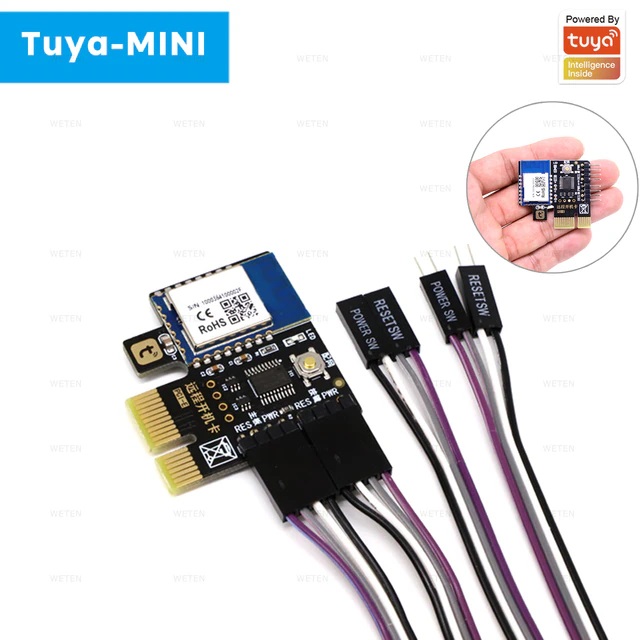 Công Tắc máy tính Wifi+RF433 Thông Minh TUYA