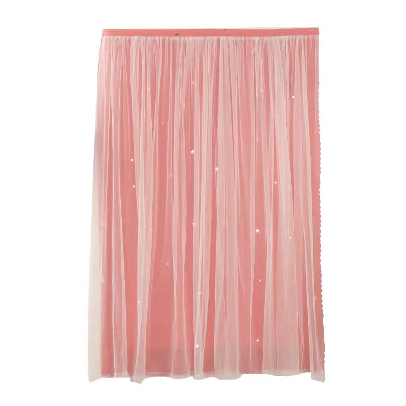 Rèm cửa rèm dán 2 lớp cắt ngôi sao homezdecor
