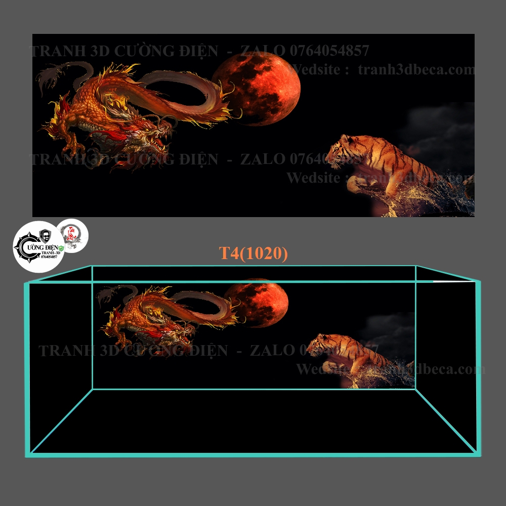 Tranh 3D - phông nền dán hồ cá, bể thuỷ sinh siêu đẹp và nét, tranh có keo sẵn trên bề mặt, có thể làm theo kích thước yêu cầu