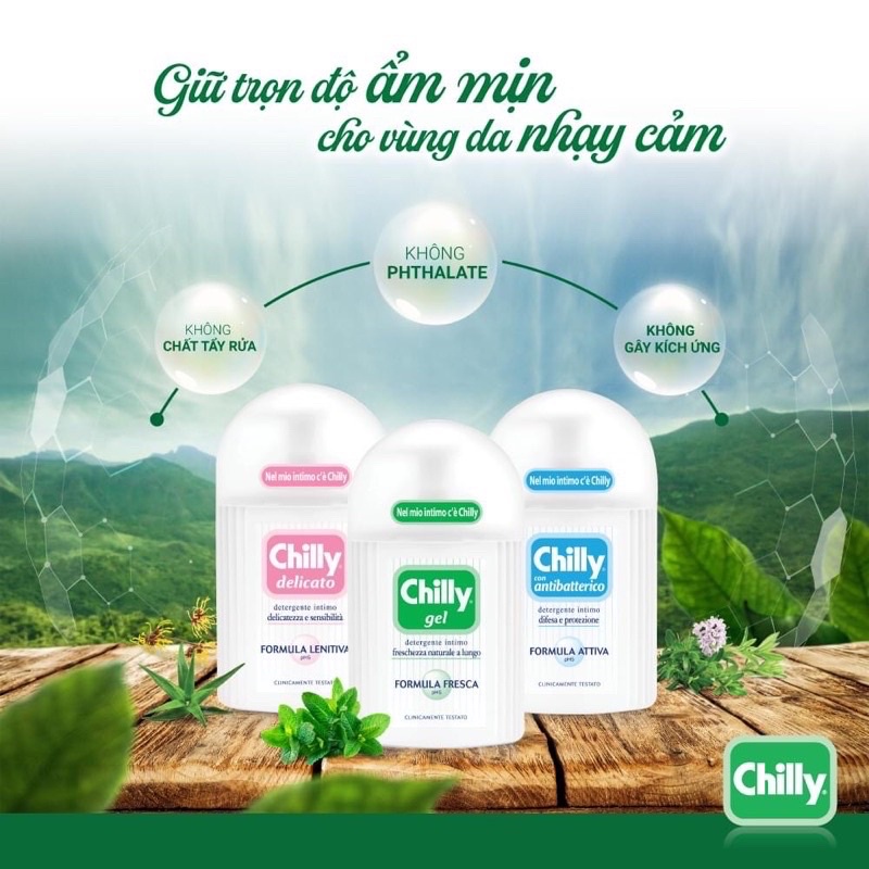 Dung Dịch Vệ Sinh Phụ Nữ Chilly 200ml