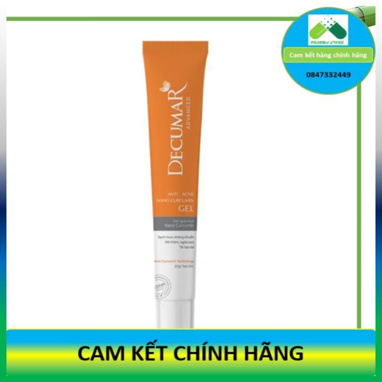 [NEW_Decumar Advanced] Gel ngừa mụn Nano curcumin (Tuýp 20g) [Decuma/ advance/ new/ kem nghệ]