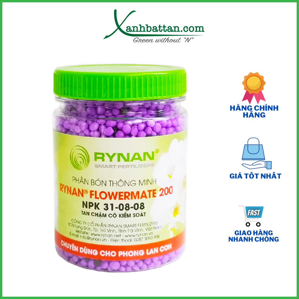 Phân Bón Tan Chậm Cho Lan Rynan Flowermate 200 Dạng Thông Minh