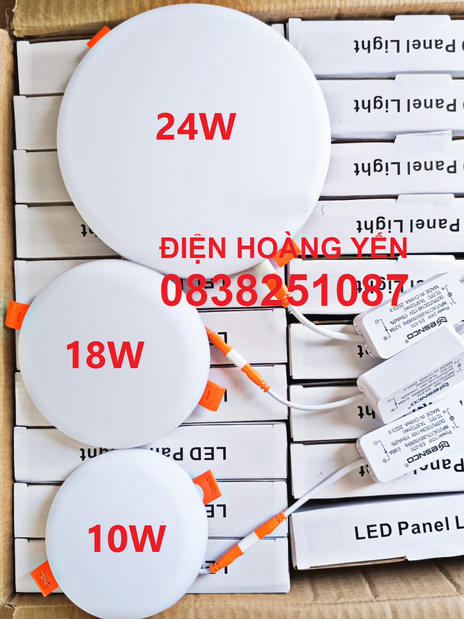 Đèn led âm trần đa năng tràn viền 10w, 18w, 24w ánh sáng trắng