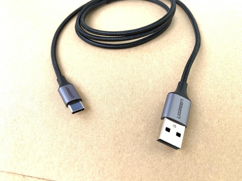Dây cáp sạc điện thoại USB ra TypeeC - 1M - Ugreen 60126 - 60126