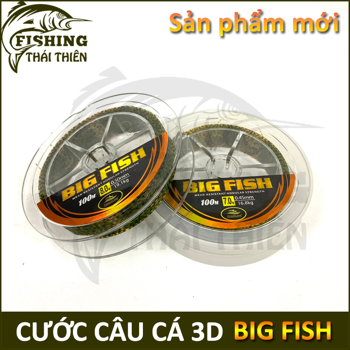 [HCM]Cước câu cá Coastline Big Fish 3D cuộn 100m
