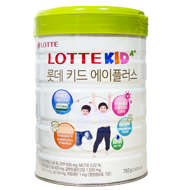Sữa lotte kid a+ hàn quốc 760g
