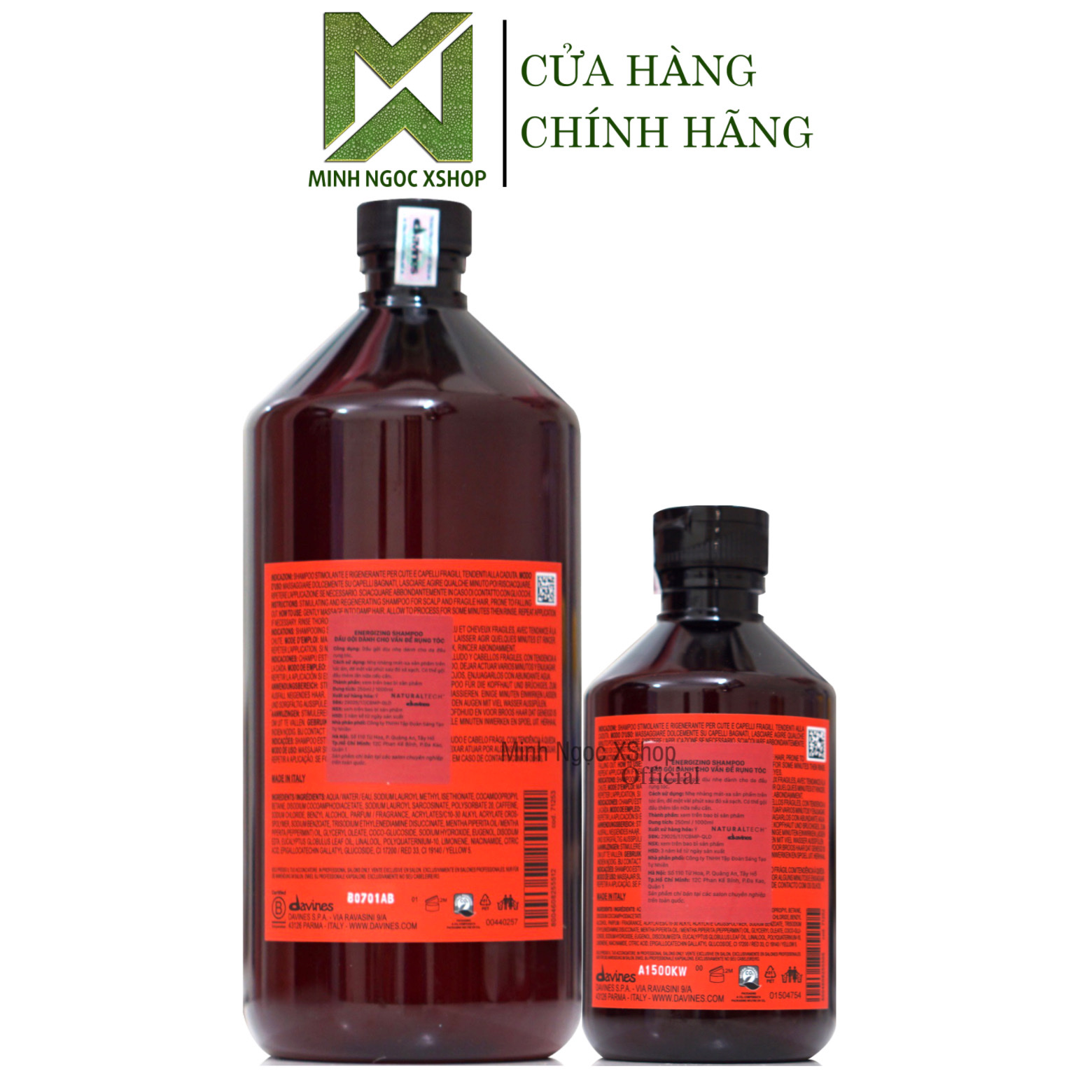Dầu gội chống rụng tóc Davines Naturaltech Energizing 250ML - 1000ML