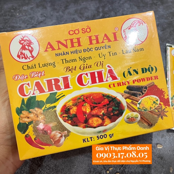 Seasoning mix for Curry (Bag 25gr/Box 20 bag) (suitable for vegetarian)-Anh Hai Spices