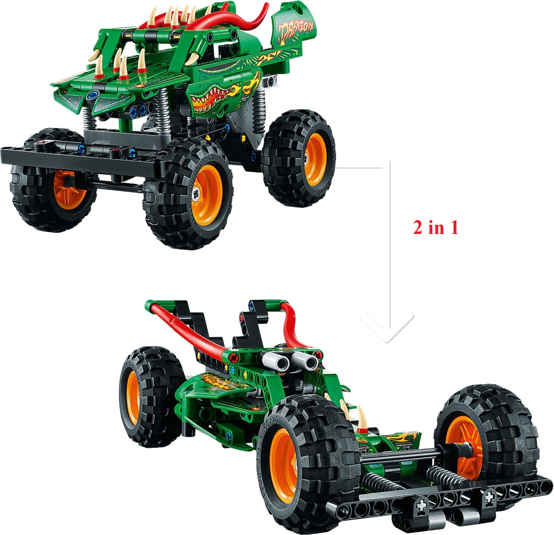 Bộ Lắp Ráp LEGO Technic 42149 Chiến Xe Monster Jam™ Dragon™ (217 Chi Tiết)