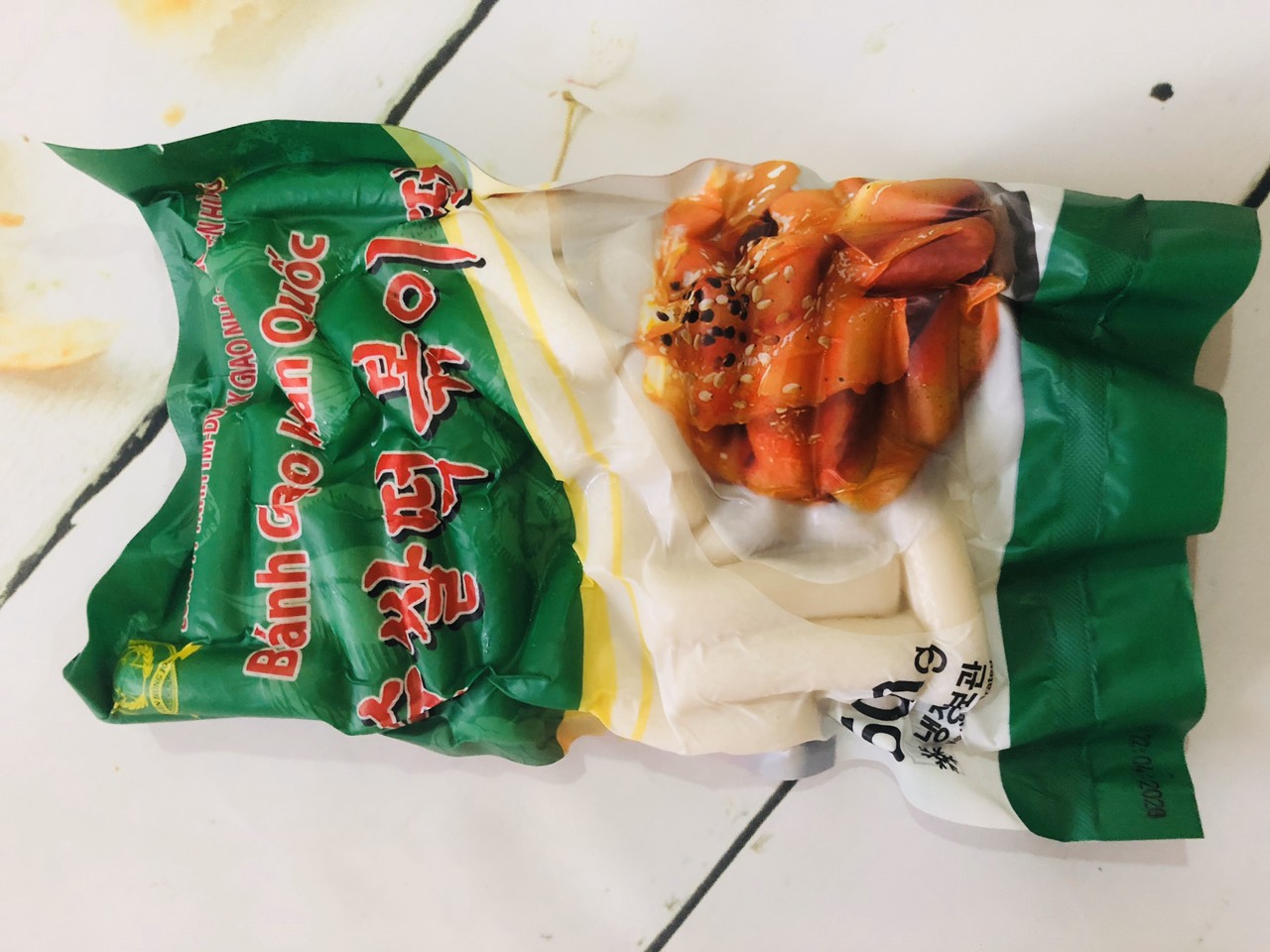 1kg bánh gạo Hàn Quốc Xanh