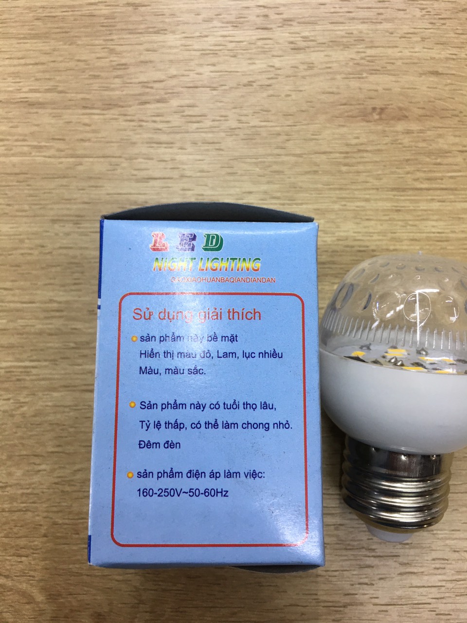 [HCM]Cặp bóng led trái ớt để bàn thờ 1W E12 HÒA THÁI (2 cái đèn)