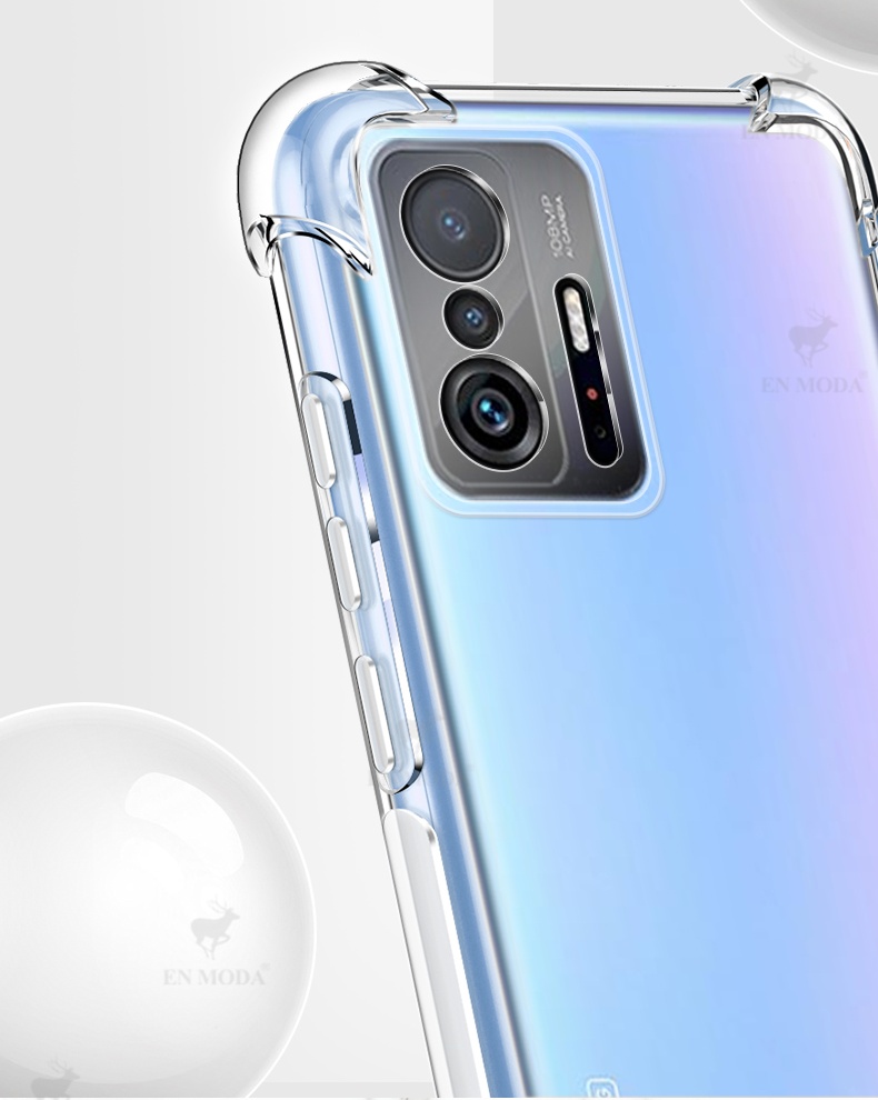 Ốp lưng Xiaomi Mi 11T Pro / Mi 11T silicon dẻo trong suốt 4 góc chống sốc hạn chế ố vàng