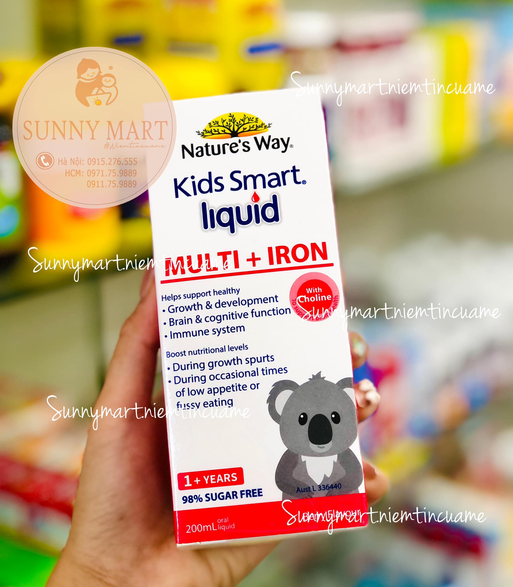 Siro Nature's Way Kids Smart liquid Multi and Iron 200ml (dành cho bé từ 1 tuổi trở lên)