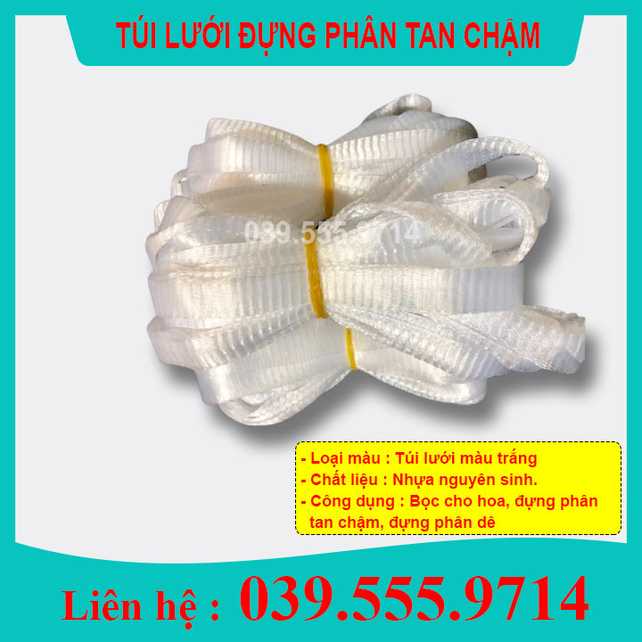 TÚI LƯỚI BAO HOA & ĐỰNG PHÂN TAN CHẬM 1KG - lưới bền đẹp