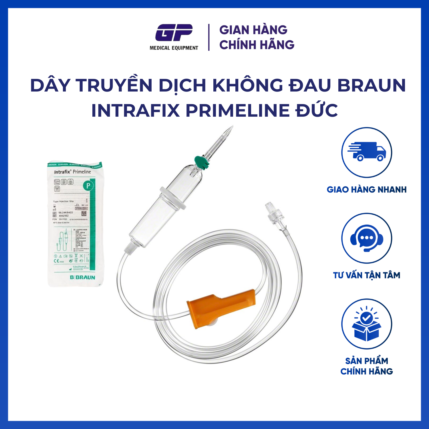 DÂY TRUYỀN DỊCH KHÔNG ĐAU BRAUN INTRAFIX PRIMELINE ĐỨC