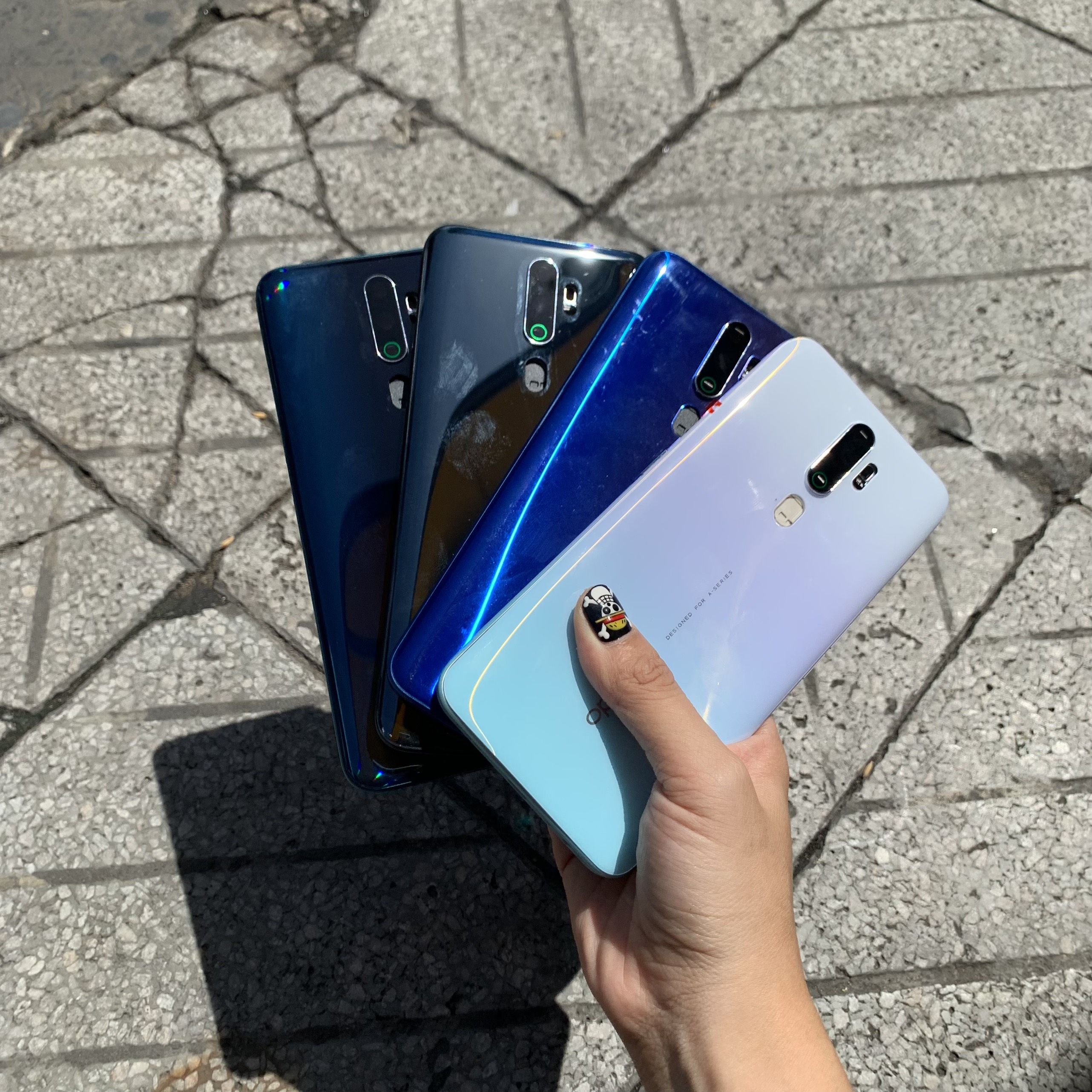 VỎ SƯỜN + KHUNG MÀN HÌNH OPPO A9 2020 ZIN