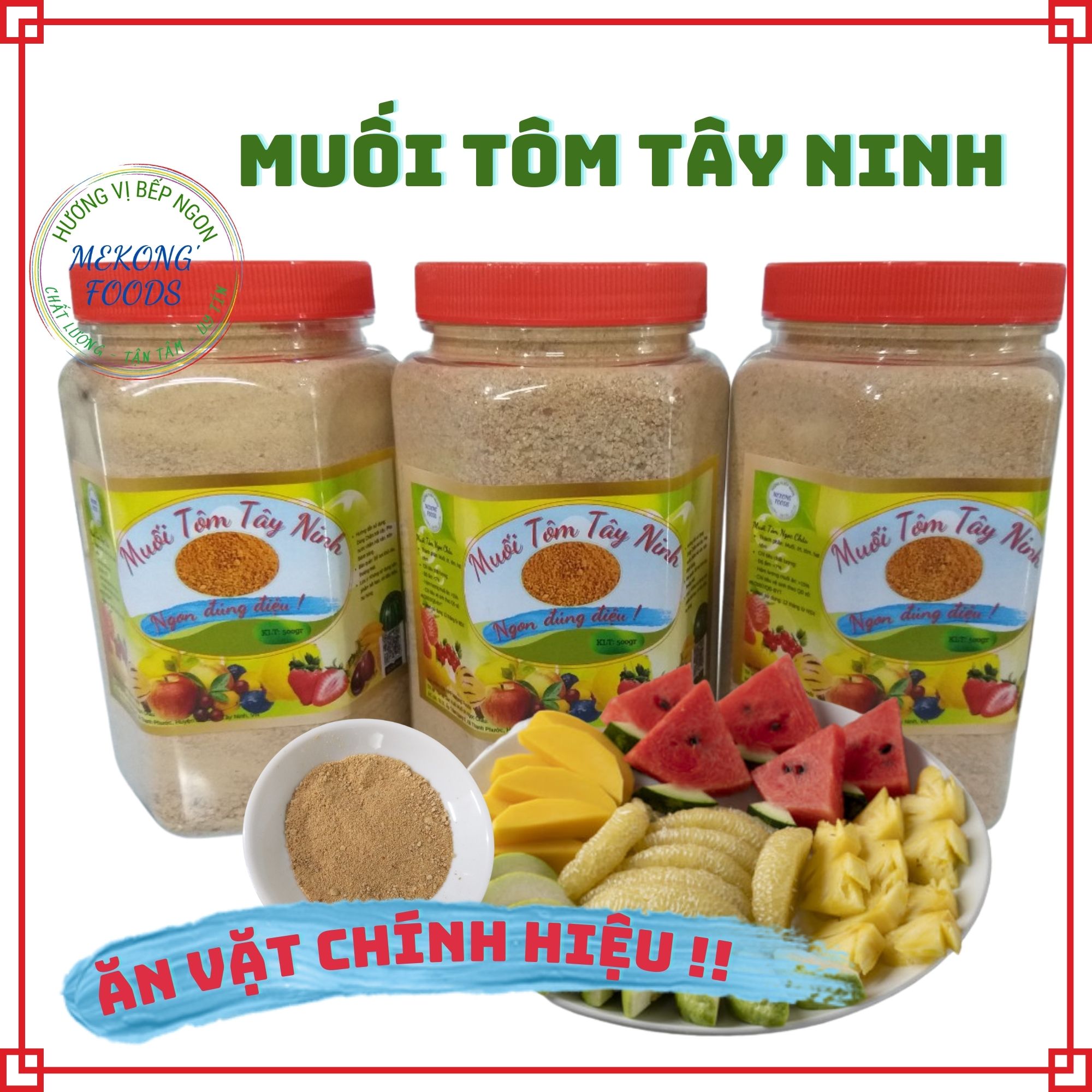Muối Tôm Tây Ninh hủ 500gr Siêu Ngon