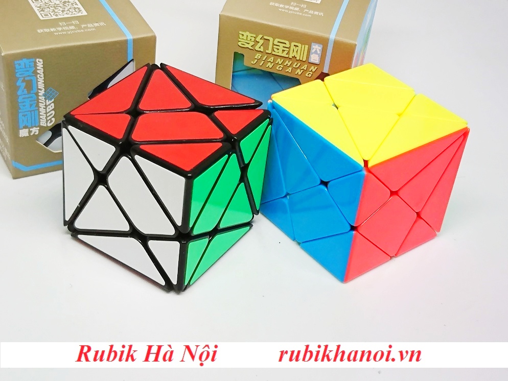 Rubik Axis YongJun Đen Và Stickerless