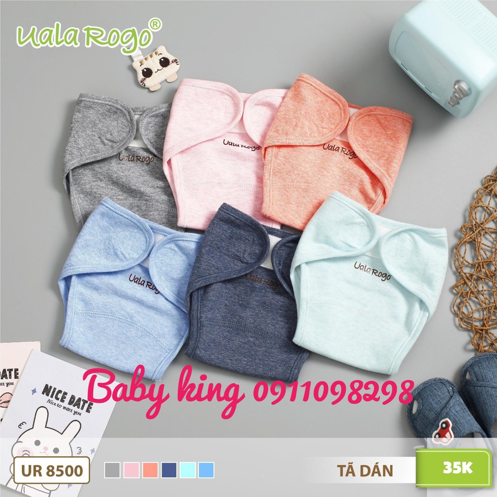 [HCM]Tã Đóng Bỉm Uala & Rogo 1 cái Size Newborn (3-5 kg)