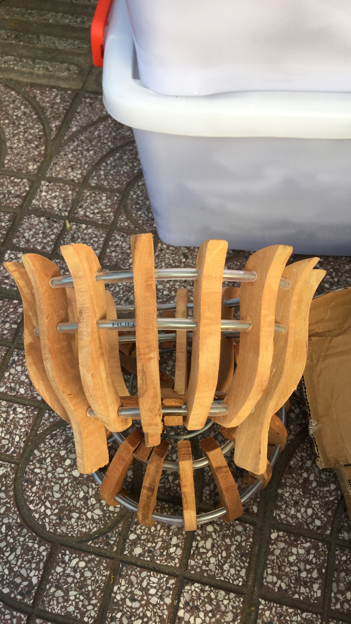 Chậu gỗ nghiến 25 cm 01 cái