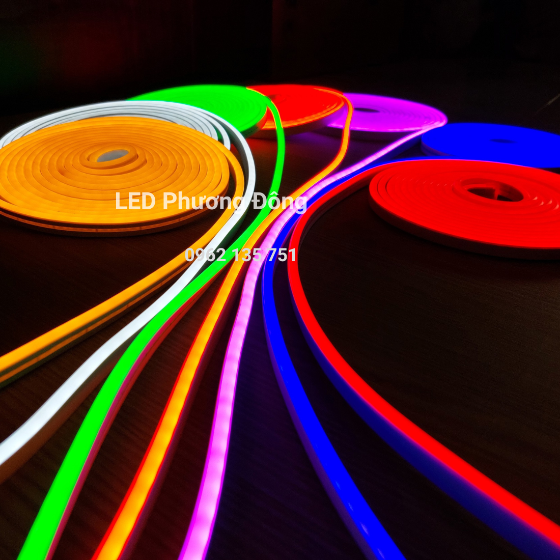 Đèn LED Neon Trang Trí Uốn Chữ, Siêu Sáng cuộn 5m