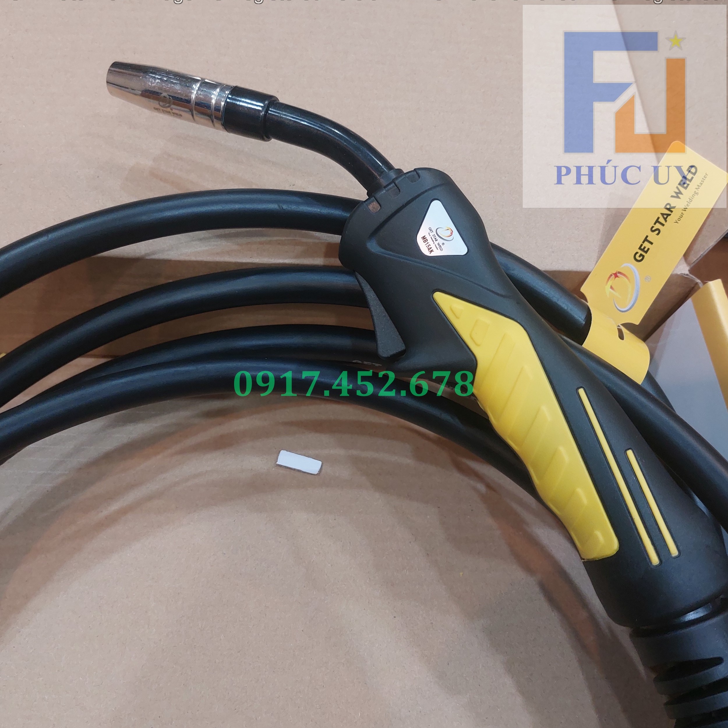 Mỏ hàn mig 15AK Getstar dây 5 mét đuôi Binzen (tay vàng - tốt)