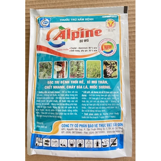 Thuốc trừ nấm bệnh alpine 80wg gói 100g.