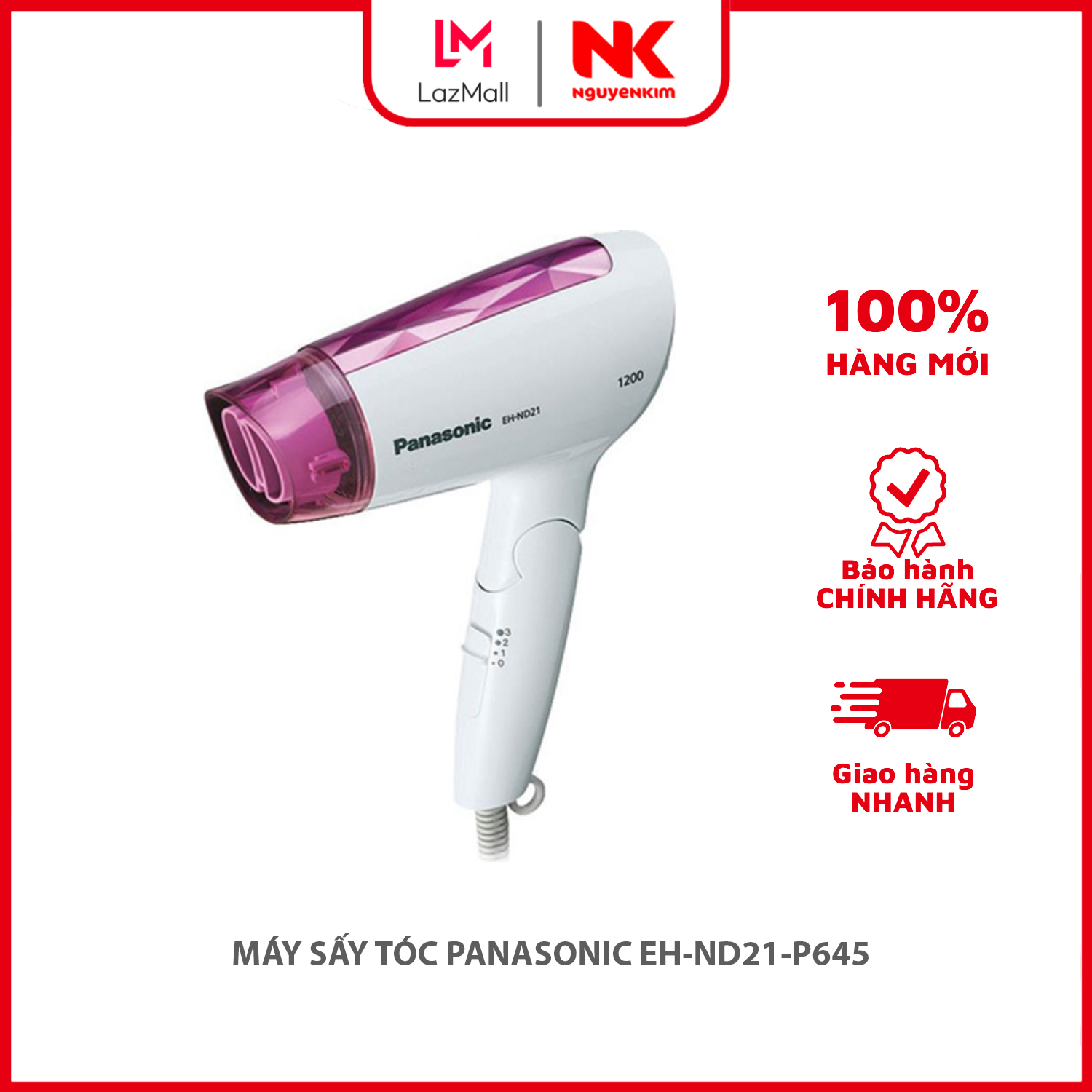 Máy sấy tóc panasonic eh-nd21-p645
