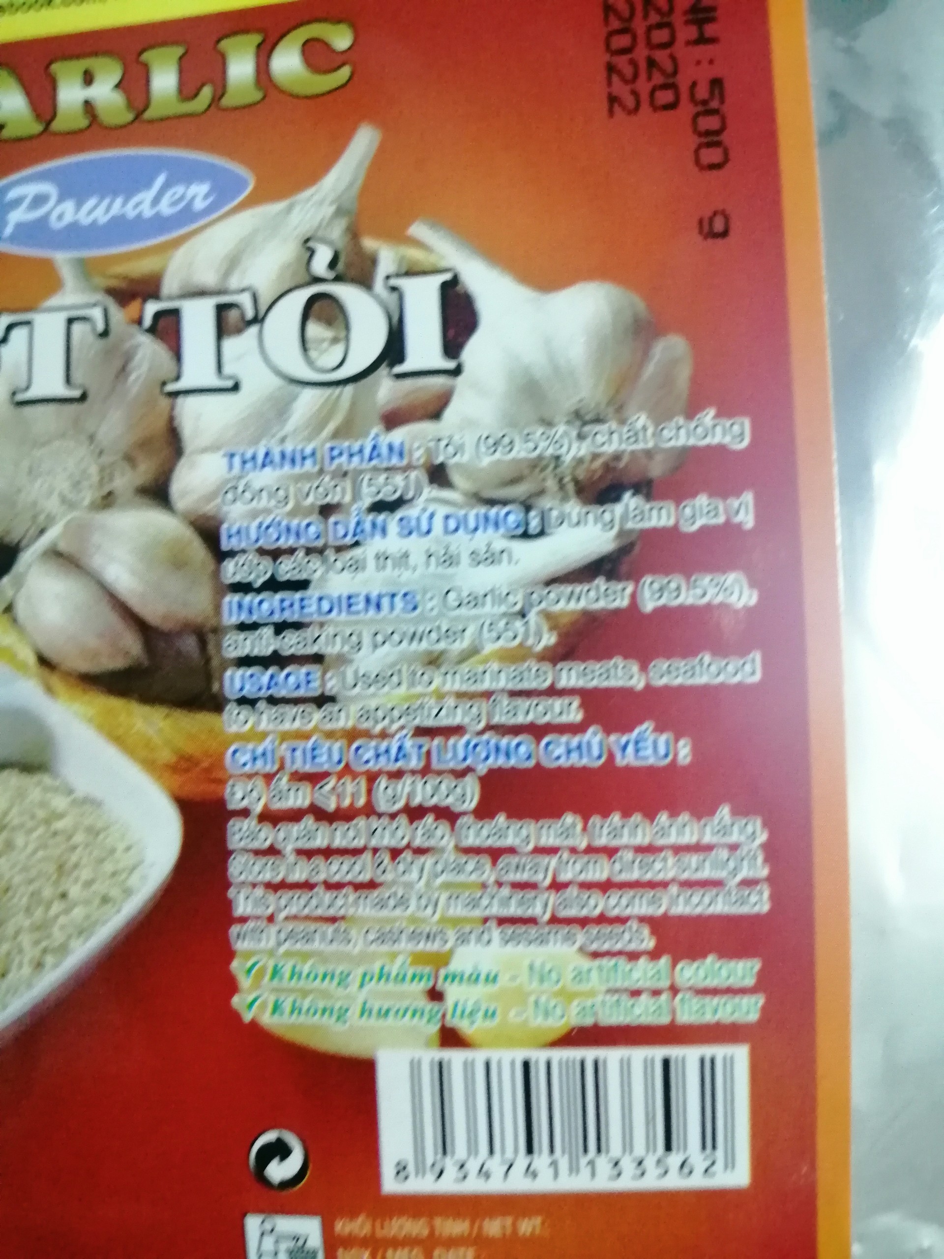 [GÓI TIẾT KIỆM] Bột Tỏi Khô 500gr hiệu Vianco dành cho Quán Ăn