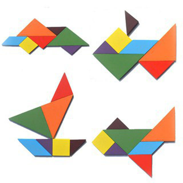 Đồ chơi trí uẩn Tangram đơn có hướng dẫn