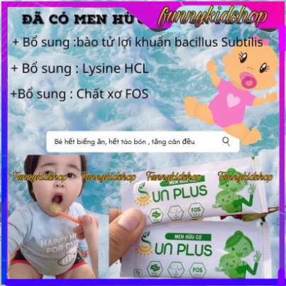 Combo 3 Hộp Men Hữu Cơ Sunplus - Sunplus Men hữu cơ