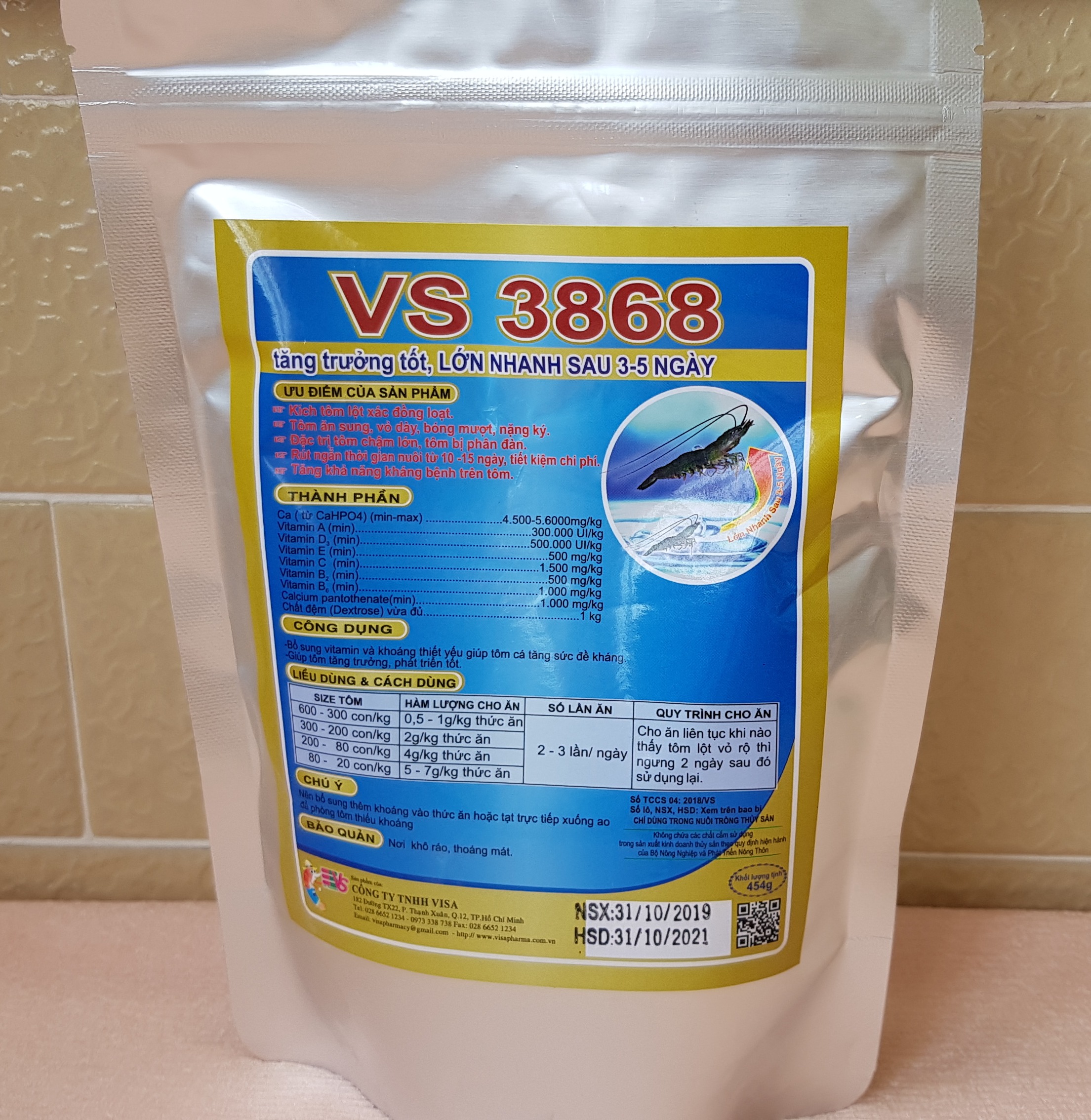 Vs3868 - Tôm, cá lớn nhanh sau 5 ngày