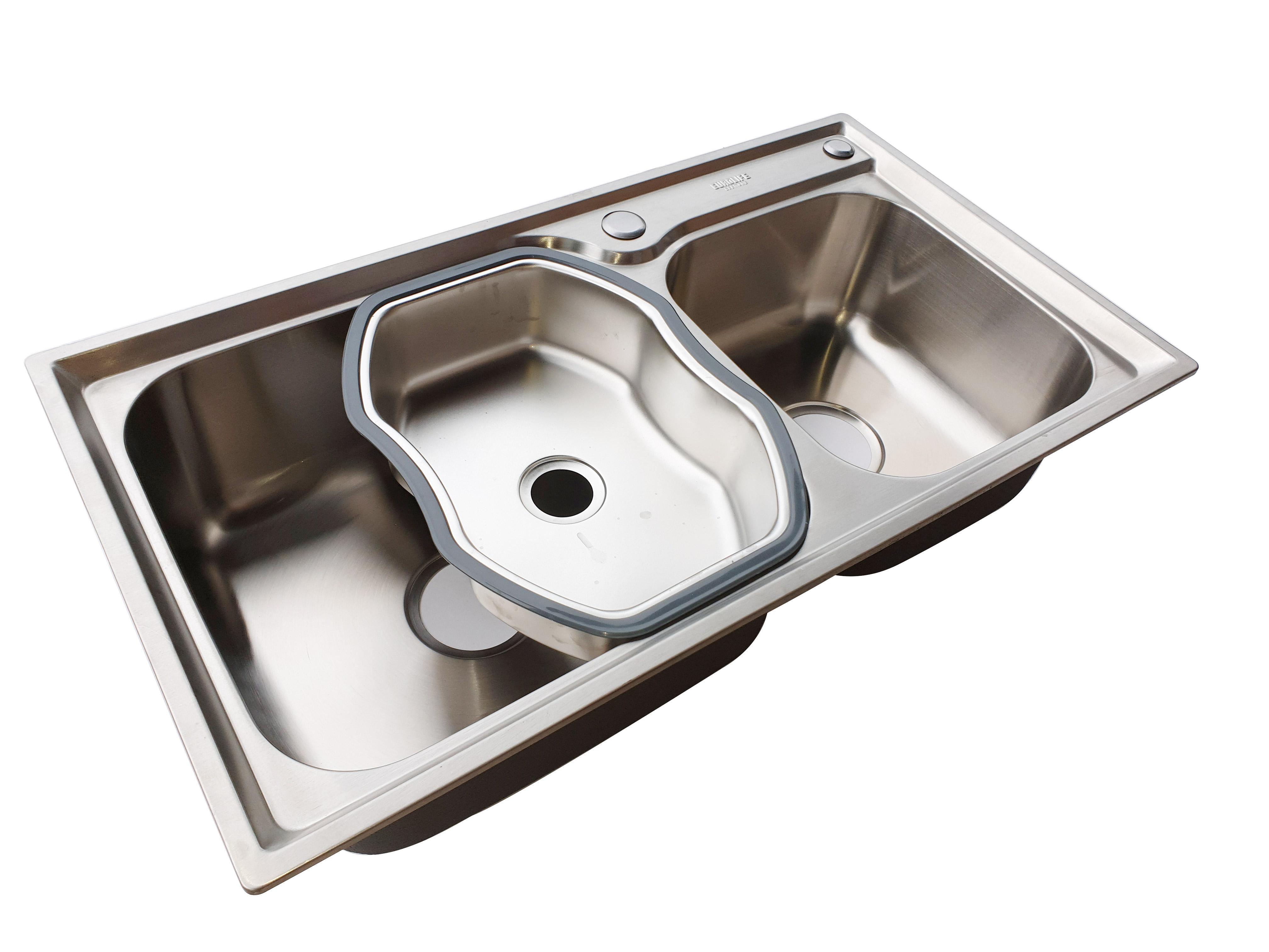 Rổ gác chậu Inox Eurolife EL-R7 (Trắng bạc)