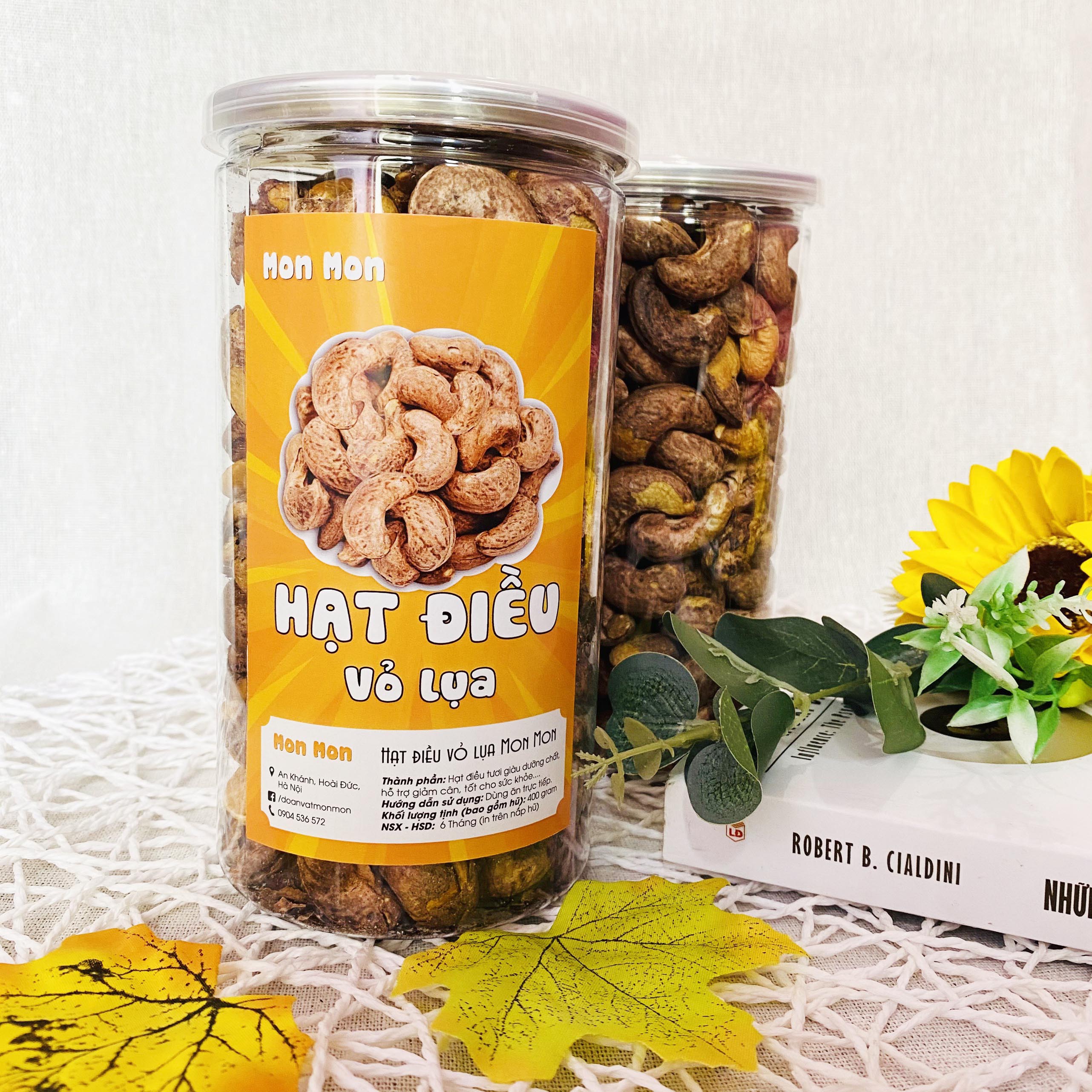 HẠT ĐIỀU VỎ LỤA - 400gr - MONMON FOOD