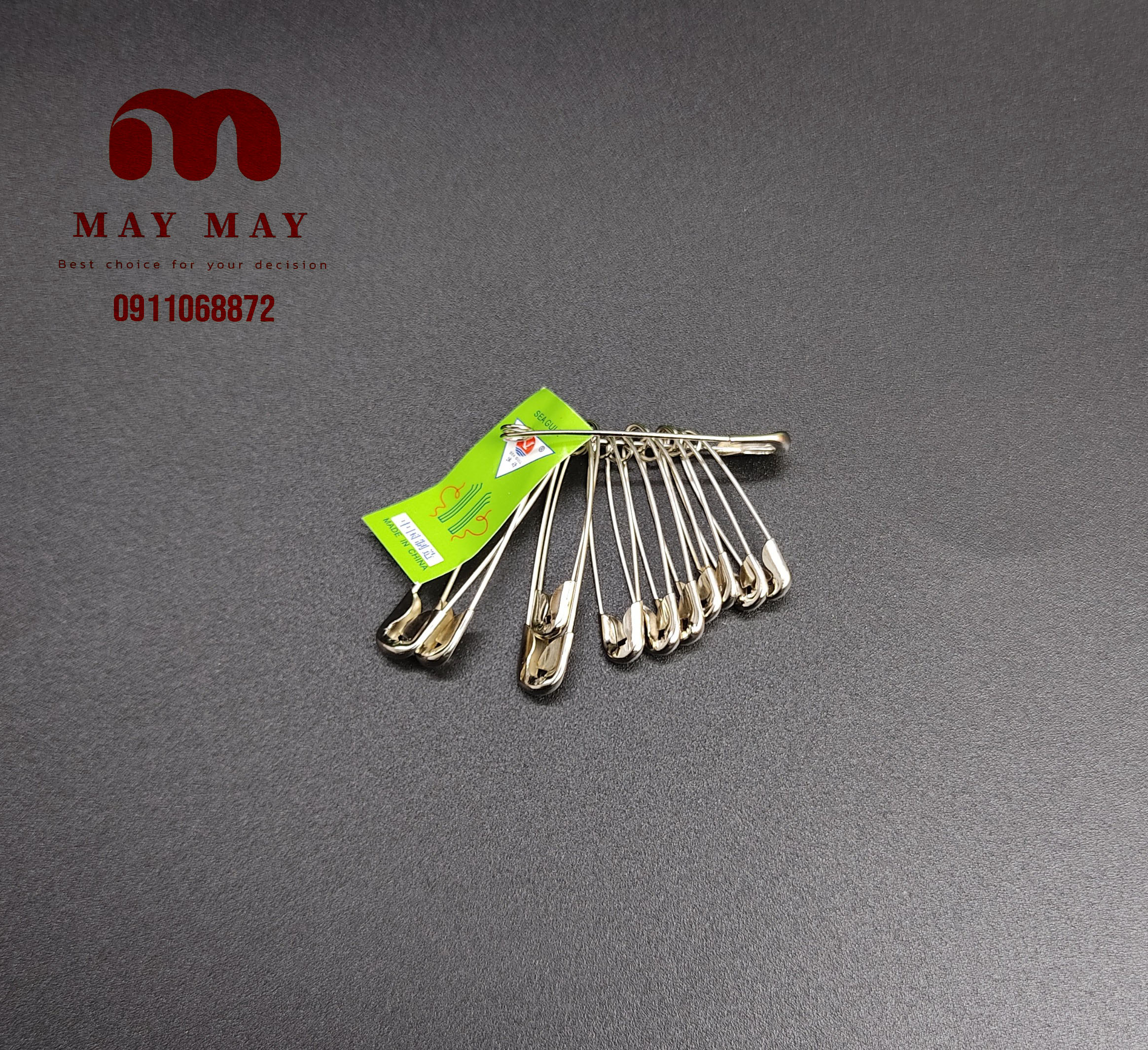 Set 36 kim băng to, vừa và nhỏ > Kim tây cài áo - 36 chiếc ghim băng chất liệu hợp kim cao cấp
