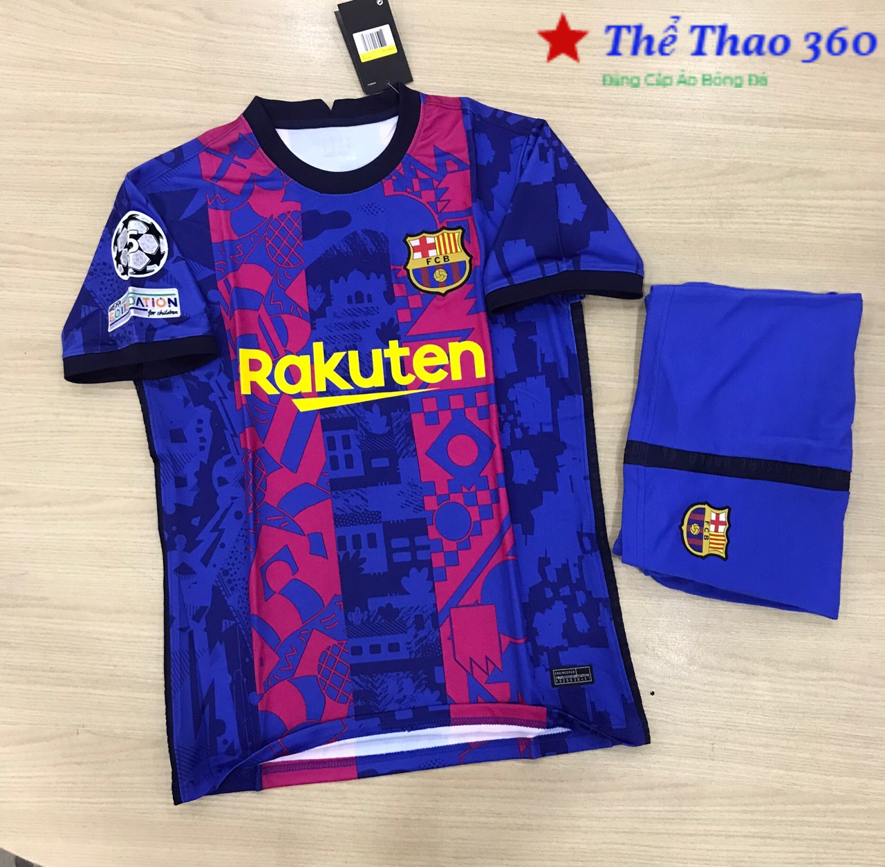 Áo Bóng Đá CLB Barcelona- 2022- Chất Polyeste Thái Cao Cấp - Co Giãn 4 Chiều