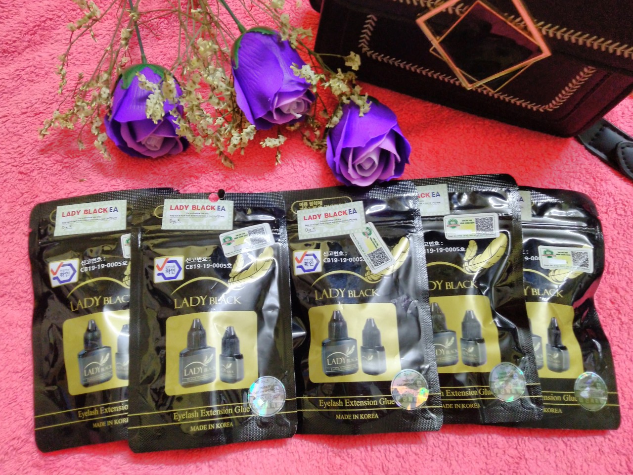 keo lady black nối mi