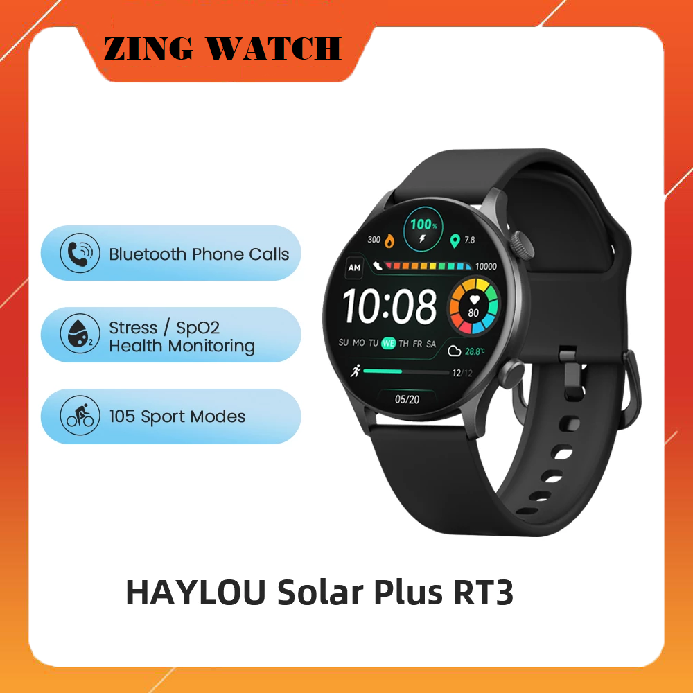 Đồng Hồ Thông Minh Haylou Solar Plus RT3 - Màn Hình 1.43 inch AMOLED