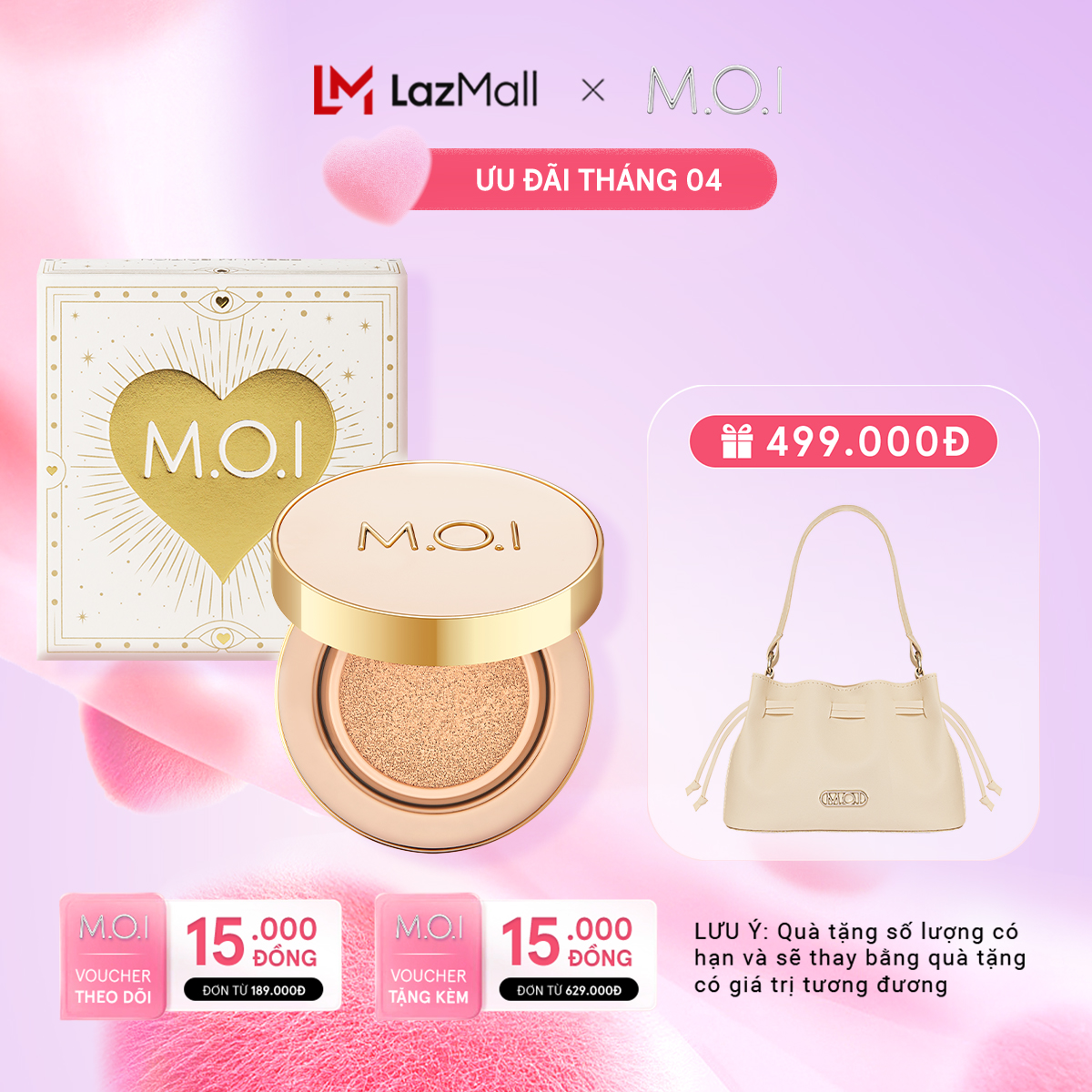 Phấn nước M.O.I Premium Baby Skin Phiên bản mùa lễ hội SPF 50+ PA+++ 12g