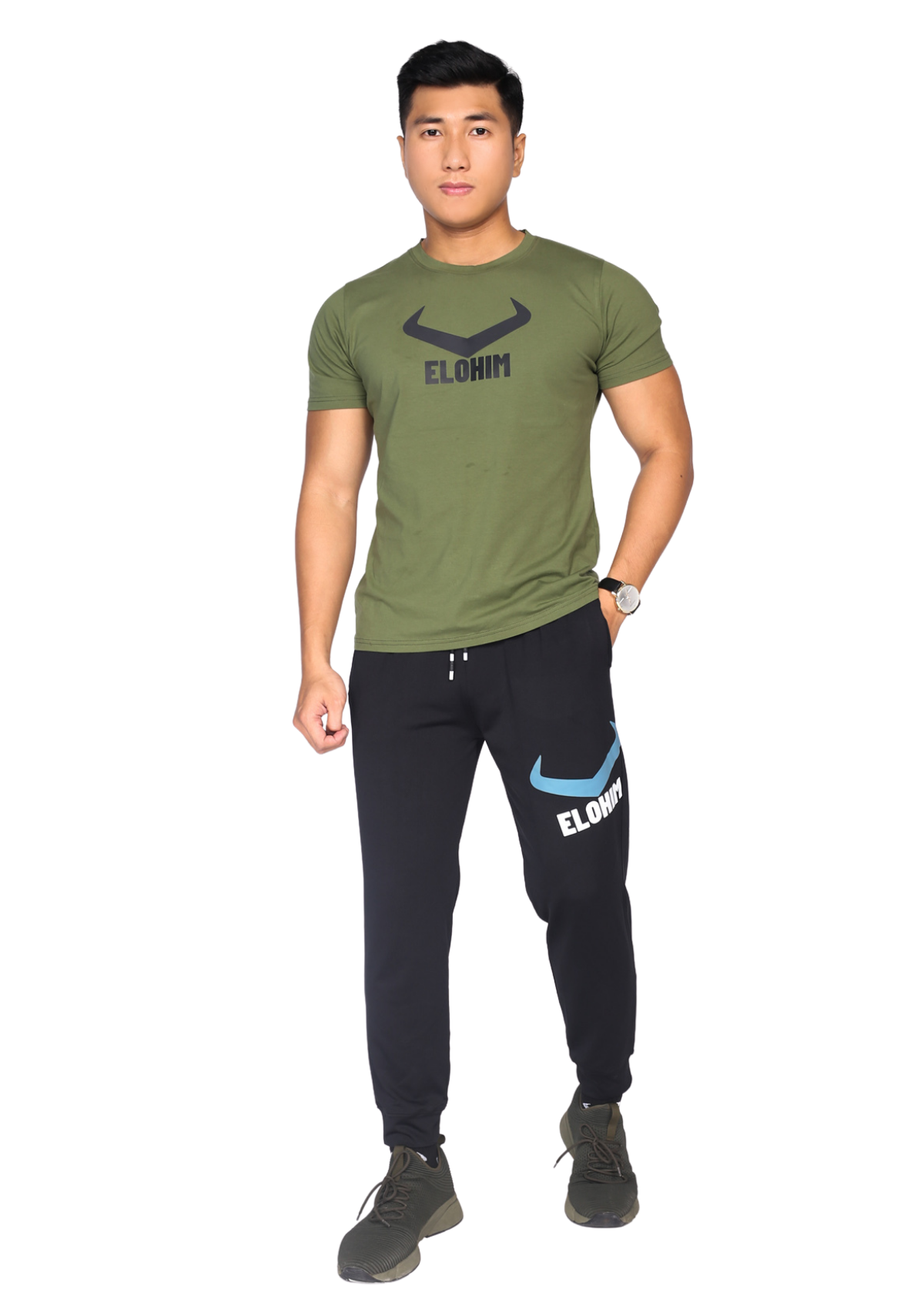 Áo Thể Thao Logo Elohim Classic - Xanh Lính