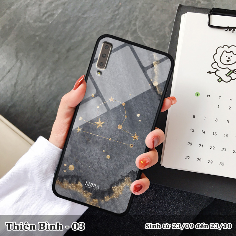 Ốp lưng Samsung Galaxy A7 (2018) in 3D cung hoàng đạo