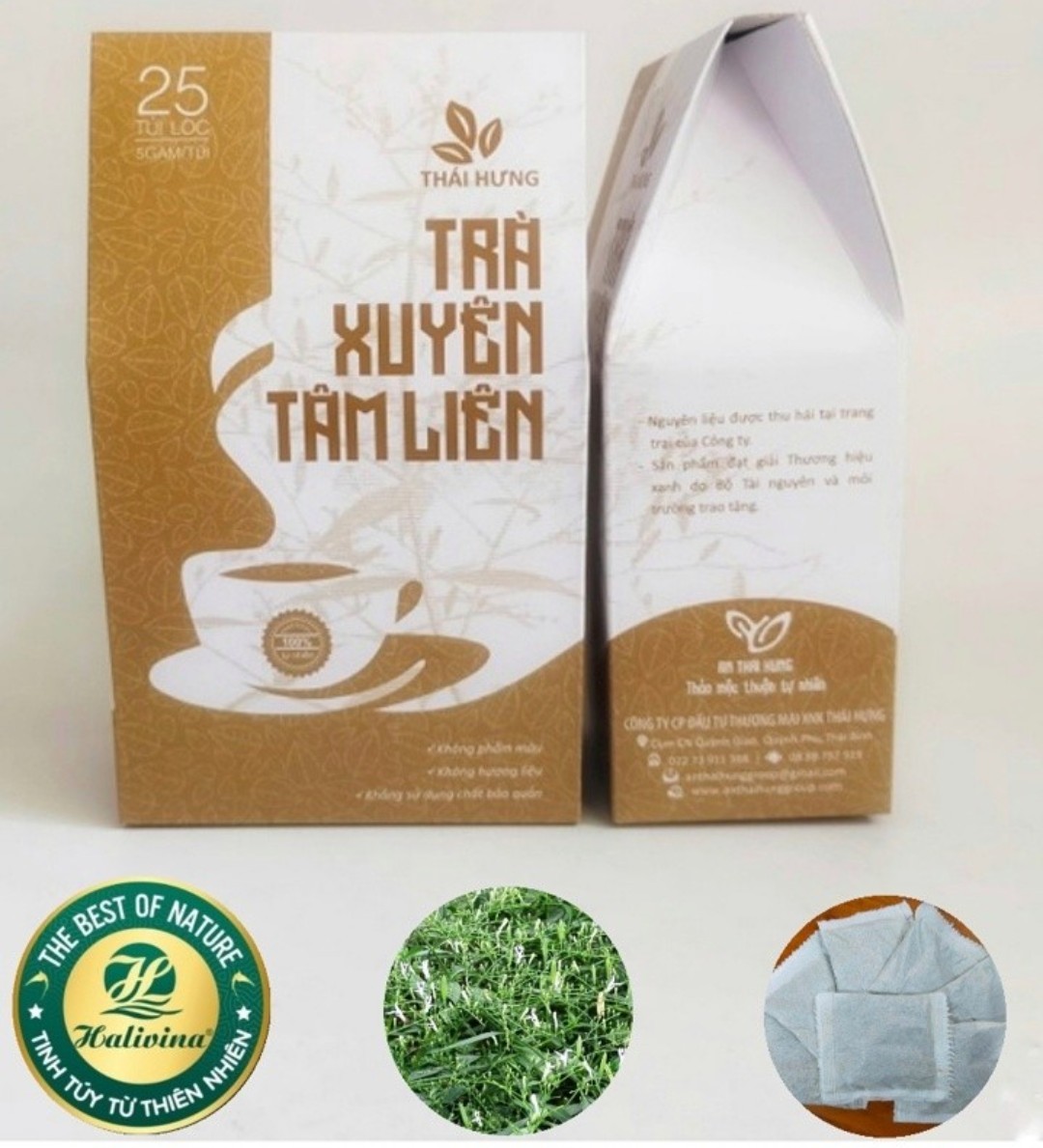 Trà Xuyên Tâm Liên Túi Lọc 25 Túi X 5gr