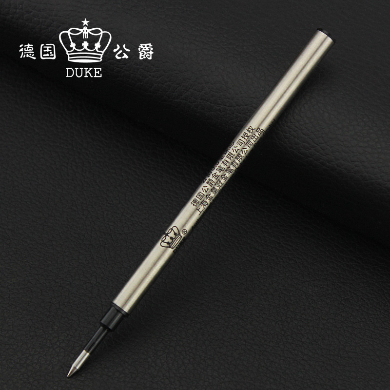 Ruột bút duke chính hãng duke bút bi bút ký 0.7 thanh kim loại lõi bút nước 0.5 nạp bút thẳng màu đen