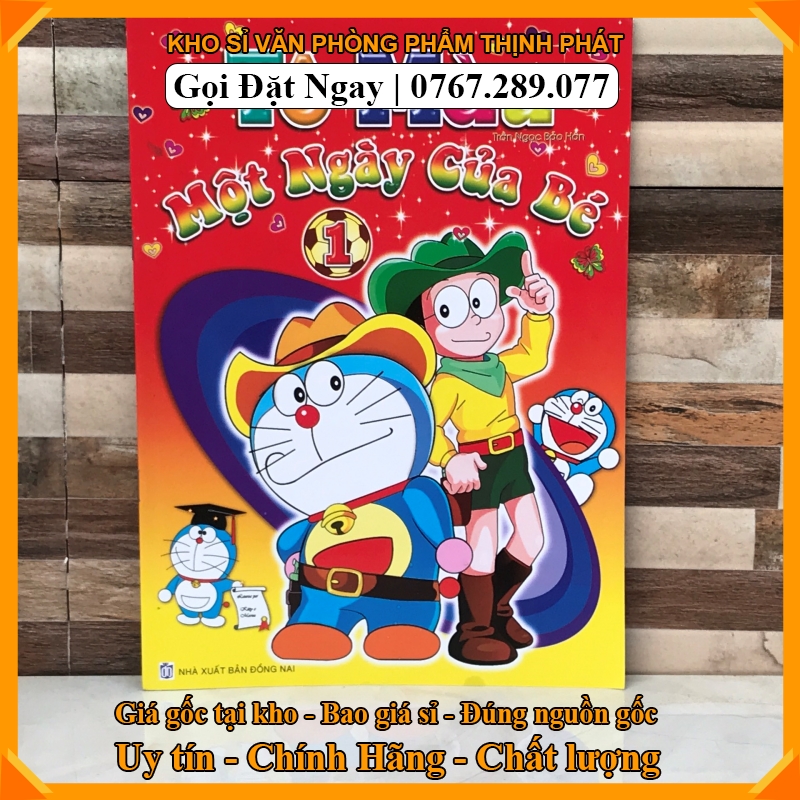 [HCM]Vở tô màu doremon - doraemon [HÌNH THẬT+VIDEO]