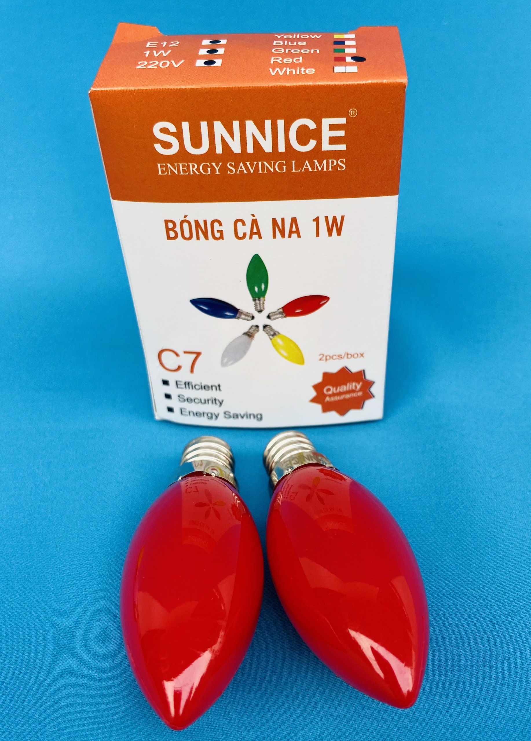BÓNG LED CÀ NA 1W : 2 CÁI /1 HỘP