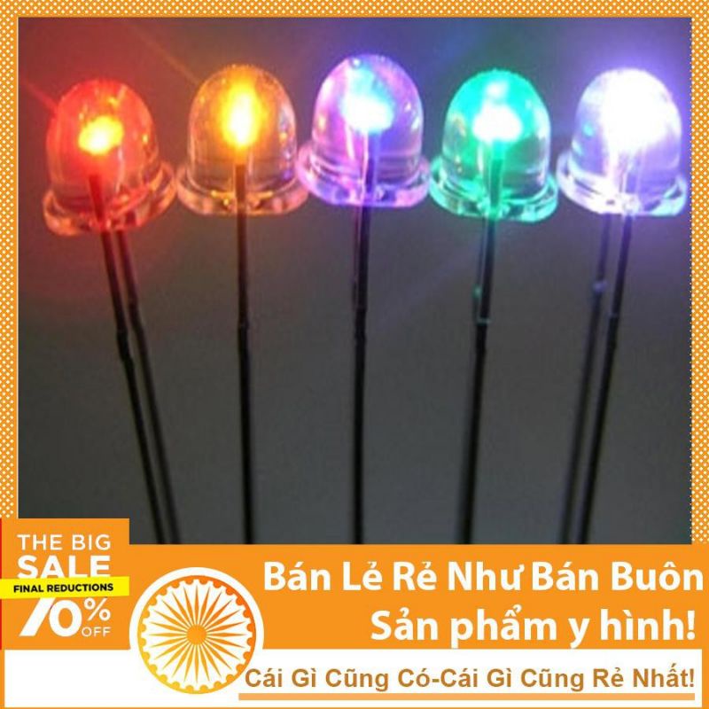 combo 20/50/100 con led lùn siêu sáng phi 5 đủ màu